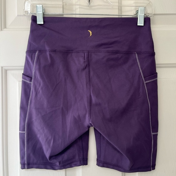 Jessica Simpson Active Purple High Waist Pocket Biker Shorts S - Picture 8 of 11